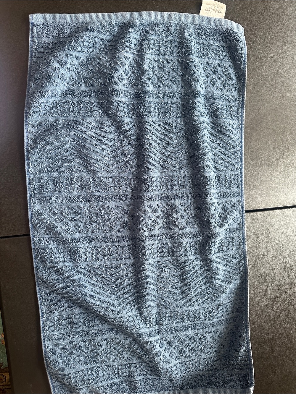 LOFT Blue Patterned Hand Towel